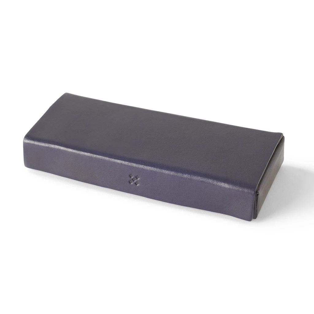 Leder Etui, Leather Case ETWEE Long Navy