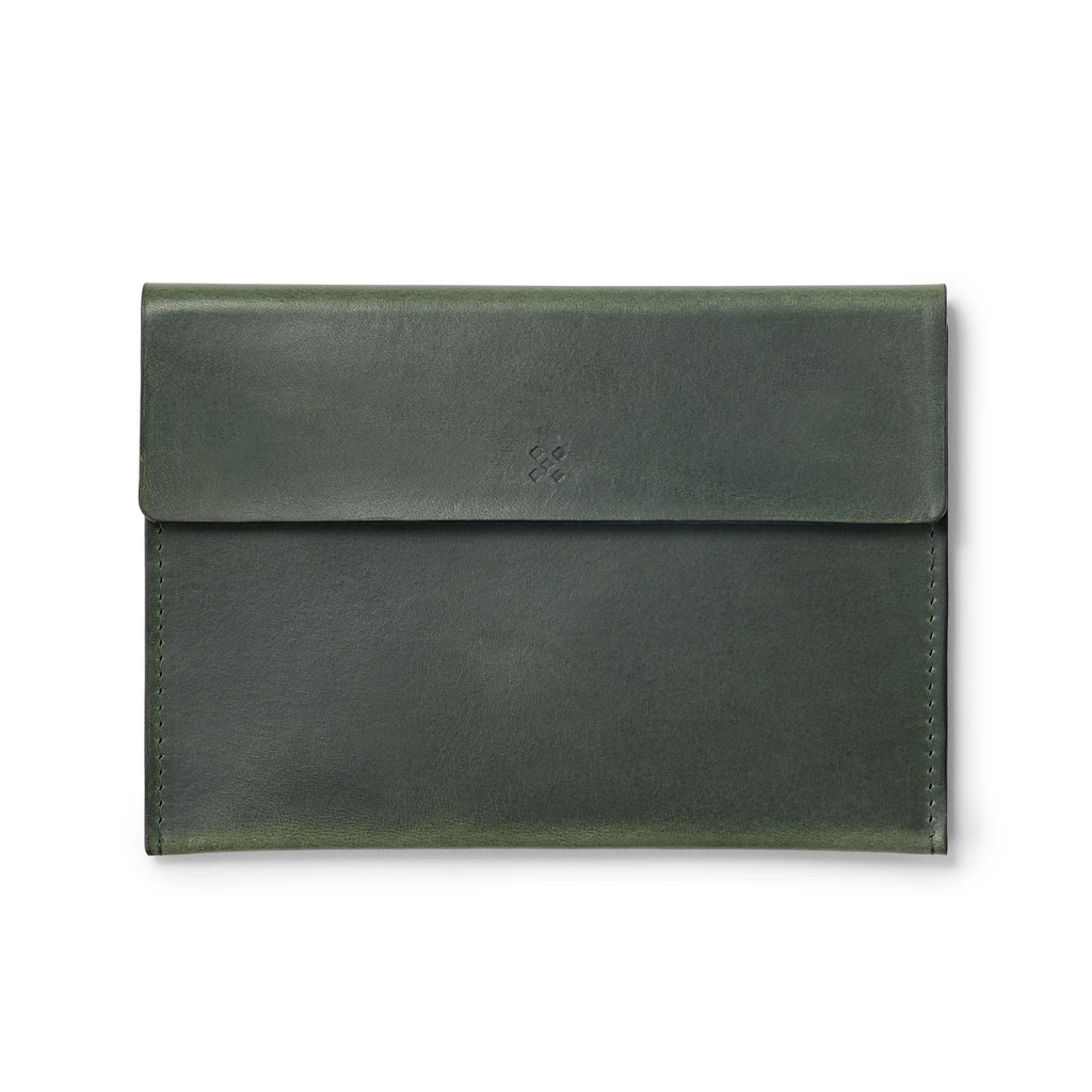 Leder Clutch, Mini Briefcase TRYP Forest